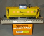Mth 30-4158C Alaska Arr #1074 Illuminated Steel Caboose O/027 Ga. Wks W/ Lionel. Fixed Price $36.00.