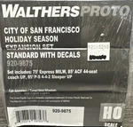 Walthers Proto 920-9875 City Of San Francisco Holiday Season Expansion Set Cc. Fixed Price $215.99.
