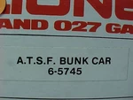 Lionel Atsf Bunk Car 6-5745. Fixed Price $25.00.