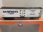 Lionel Trains 17341 Dairymen Milk Car- D/c Trucks 0/027- New B23. Fixed Price $65.49.