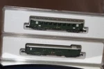 2CT Lot Marklin 8748 8749 Z-scale Swiss Early Express Passenger & Baggage Car. Fixed Price $75.98.