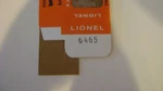 Lionel Licensed 6465 Two Dome Tank Car Window Box. Fixed Price $7.49.