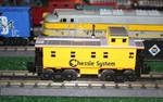 Atlas O/industrial Rail Chessie Systems Caboose - No Light Original Box. Fixed Price $10.00.