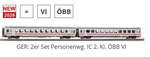 Piko Obb Passenger Car Set 28348 Ho Scale Dc. Fixed Price $190.00.