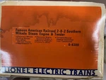 Lionel Famous American Railroad 2-8-2 Southern Mikado Steam Engine & Tender. Fixed Price $225.00.