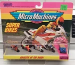 Micro Machines, Super Bikes #1, 64000 Collection, 1992, New Bonus Landrover. Fixed Price $75.00.
