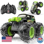Lazzarou 1:14 Amphibious Remote Control Car, Double Wheelie Rc Trucks, 2.4GHZ Wa. Fixed Price $55.16.