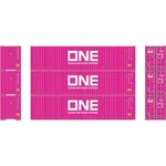 Athearn 17434 One 40'' Corrugated Hi-cube Container #1 (pack Of 3). Fixed Price $32.99.