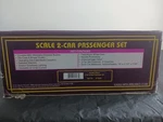 Mth 20-6656 Amtrak 5-STRIPE Amfleet Passenger Set Coach Cars# 21200, 21253. Fixed Price $185.00.