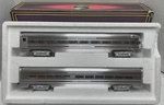 Mth O-gauge MT-6113 New York Central Plated 60' Scale Aluminum Sleeper/diner Set. Fixed Price $159.95.