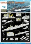 German Z-31 Destroyer Wwii Model To Build 1/700 Scale. Fixed Price $23.00.