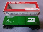 Lionel Gauge Burlington Northern Hi-cube Boxcar #6-9608 Ts. Fixed Price $24.99.
