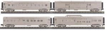 Mth Railking 30-68225 Burlington Gauge 4-CAR 60' Streamlined Passenger Set New. Fixed Price $329.00.