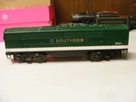 Lionel 6-8661 Southern F3 B-unit Non-powered Diesel. Fixed Price $75.00.