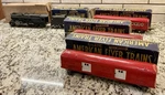 American Flyer Prewar Gauge #561 Locomotive,tender, 2 Passenger Cars & Baggage. Fixed Price $225.00.
