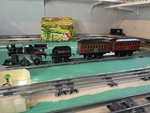 Hafner Overland Flyer Prewar Gauge Cast Iron Windup Locomotive. Fixed Price $220.00.