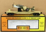 Mth Railking 30-76131 U.s. Army Flatcar W/airplane O-gauge Nos. Fixed Price $99.99.