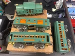 Lionel/ives #10 Peacock And Passenger Cars (339,332,341) With Boxes. Fixed Price $800.00.