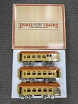 + Lionel Mth Standard Gauge Tinplate Cream & Orange 3-CAR Passenger Set 11-40057. Fixed Price $679.99.