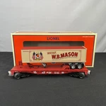 Lionel 6-52379 W.b. Mason Tofc Necta Flat Car & Trailer New. Fixed Price $78.60.