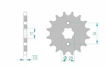 31026 - 20209 428 Standard Steel Sprocket Compatible With Honda Cbr 125 Rs (. Fixed Price $28.80.