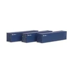 New Athearn Ho 40' Corrugated Nye Hc Container 3-PACK. Fixed Price $31.98.
