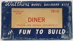 Walthers #7610, Vintage, 80' Diner Car, Ho, Unassembled Craftsman Wood Kit, Nos. Fixed Price $33.00.