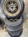 Use & Rims Tour Sports 18560R15. Fixed Price $175.00.